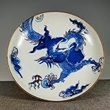 Placa De Decoração Chinesa De Porcelana