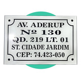 Placa De Endereco Em