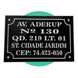 Placa De Endereco Em