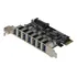 Placa De Expansão Pci-e 7x Portas Usb 3.0 Sata Transferência