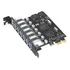 Placa De Expansão Pci-e De 7 Portas Pci-e Para Hub Usb 3.0 P