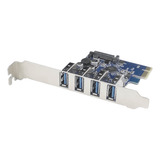 Placa De Expansão Pci express 4x Portas Usb 3 0 Transferênci
