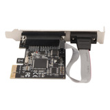 Placa De Expansão Pcie Para Rs232 Porta Paralela Serial De
