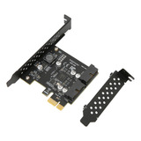 Placa De Expansão Pcie Para Usb 3 2 Usb 3 2 De Alta Velocida
