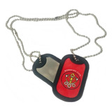 Placa De Identificação Chaveiro Dog Tag Bombeiro Civil