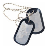 Placa De Identificação Dog Tags Plaquetas Fab