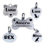 Placa De Identificação Para Cachorro Para Gato Envios Em 24h