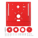 Placa De Inserção De Mesa De Roteador Ferramenta Vermelho