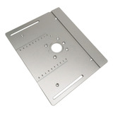 Placa De Inserção De Mesa De Roteador Mesa Prata