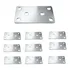 Placa De Junção União De Madeira Aço 80x40 Mm Kit 10 P 