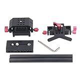 Placa De Liberação Rápida De Metal Fydun  DSLR Camera Rail Riser Rig System Kit De Base De Liberação Rápida Braçadeira De Montagem 15 Mm Haste Dupla Suporte Universal Para Tripé