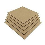 Placa De Madeira MDF 3 Mm MDF 1 8 Polegada Painel De Fibra De Densidade Média Placa De Madeira 35 5 X 35 5 Cm 6 Folhas 