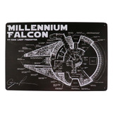 Placa De Metal Decorativa Millennium Falcon