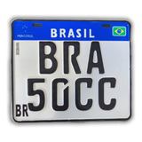 Placa De Moto Decorativa