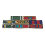 Placa De Oito 8 Barretas Militares 
