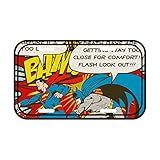 Placa De Parede DC Comics Batman And Superman Bam Em Metal Urban 30x15 Cm