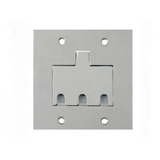 Placa De Piso 4x4 Aluminio 3 Rj45 rj11   Stamplac