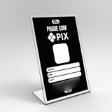 Placa De Pix Pagamento Qr Code Display Balcão Tam  10x15cm