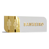 Placa De Porta Sinalização Banheiro Mdf Acrílico