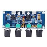 Placa De Pré-amplificador De áudio, Módulo De Pré-amplificador, Módulo De Pré-amplificador Com Cabo De Conexão, Módulo De Pré-amplificador Dc 12v-24v Canal Duplo, Amplificadores