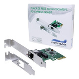 Placa De Rede 10 100 1000mbps Pci Express Gigabit Mymax