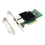 Placa De Rede 10gb Dual Rj45 Intel X550 t2 Ñ X540 X550t2blk
