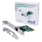 Placa De Rede Gigabit Pci-express Mymax - 10/100/1000mbps