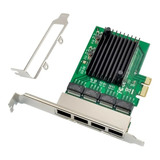 Placa De Rede Realtek Quad 4 Portas Gigabit 1000mbps Pcie X1