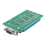 Placa De Relé 12v 4ch Db9 Rs232 Controle Remoto Uart Serial