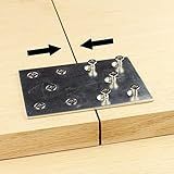Placa De Reparo De Fixação 10 Cm X 7 6 Cm Suporte De Aço Reto Para Reparo De Mesa Conector De Painel Tampo De Mesa De Madeira Galvanizada Conexão Fixador De Braçadeira Junção De Parafuso