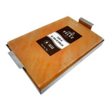 Placa De Sal Rosa Do Himalaia 30x20x 4cm 5kg Suporte Inox