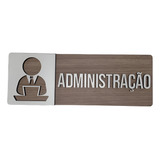 Placa De Sinalizacao Administracao