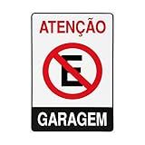 Placa De Sinalização Atenção Garagem 20X30