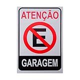 Placa De Sinalização Atenção Garagem 20X30