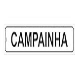 Placa De Sinalização Campainha Tamanho 5X25CM