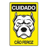 Placa De Sinalizacao Cuidado