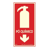 Placa De Sinalização De Extintor Pó Químico Bc