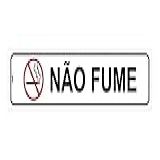 Placa De Sinalização Proibido Fumar Não Fume Tamanho 5X25CM