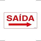 Placa De Sinalizacao Saida
