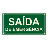 Placa De Sinalizacao Saida