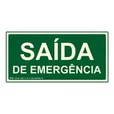 Placa De Sinalizacao Saida