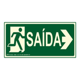Placa De Sinalizacao Saida