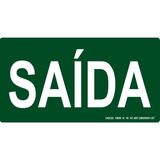 Placa De Sinalização Saída