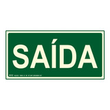 Placa De Sinalizacao Saida