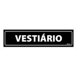Placa De Sinalização Vestiário 30x7 A 425 F9e