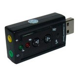 Placa De Som 3d Adaptador Externo Usb 7 1 Canais Virtual