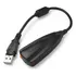 Placa De Som Áudio Externo Adaptador Usb 7.1 Pc Notebook 