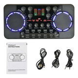 Placa De Som Ao Vivo Mixer De Áudio Streaming Sound Voice Ch