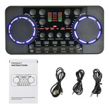 Placa De Som Ao Vivo Mixer De Áudio Streaming Sound Voice Ch