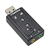Placa De Som Conversor USB 7 1 Adaptador De Fone E Microfone Áudio Stereo 2 Funções Para Carro ONYK
